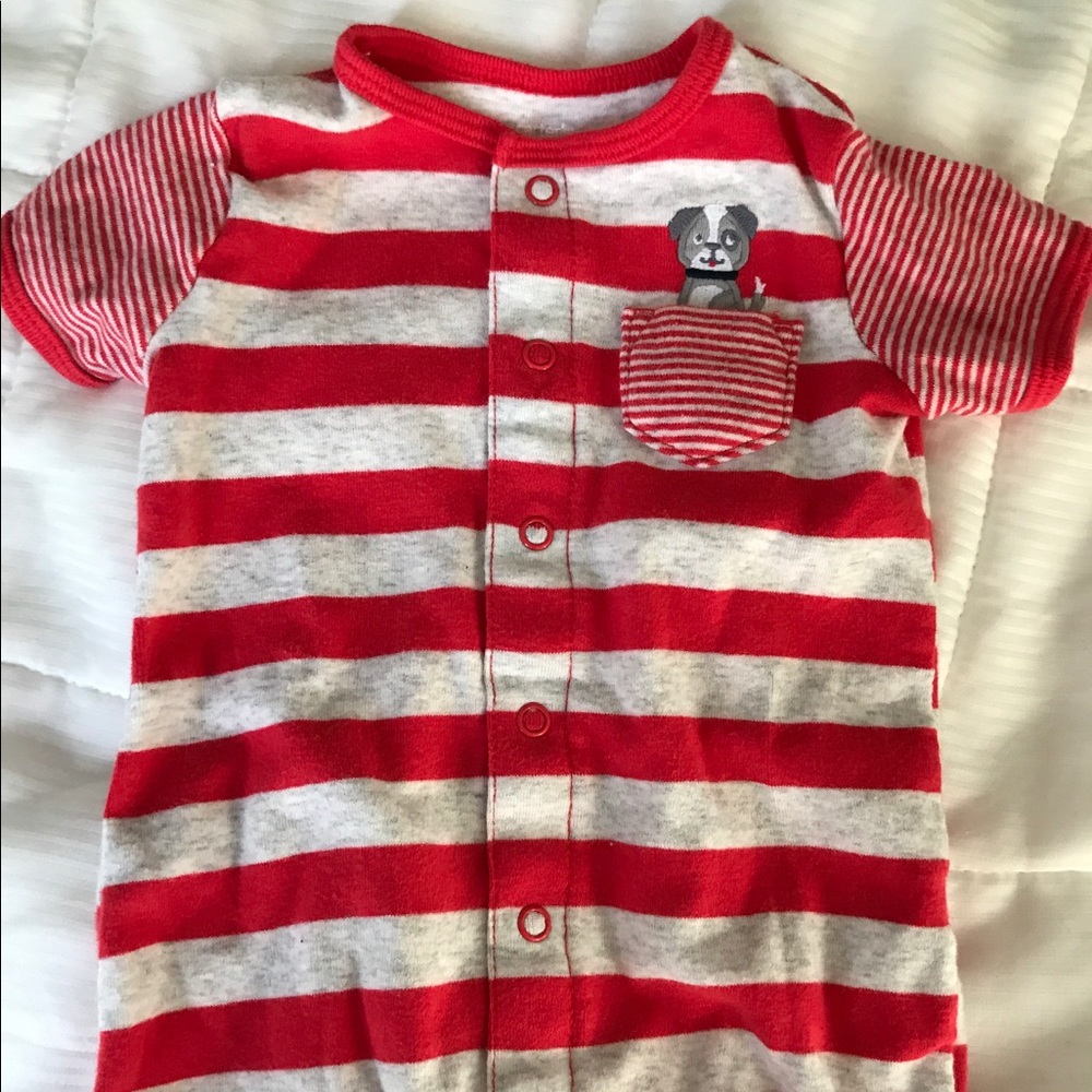 NWOT short sleeve/shorts romper for baby boy!