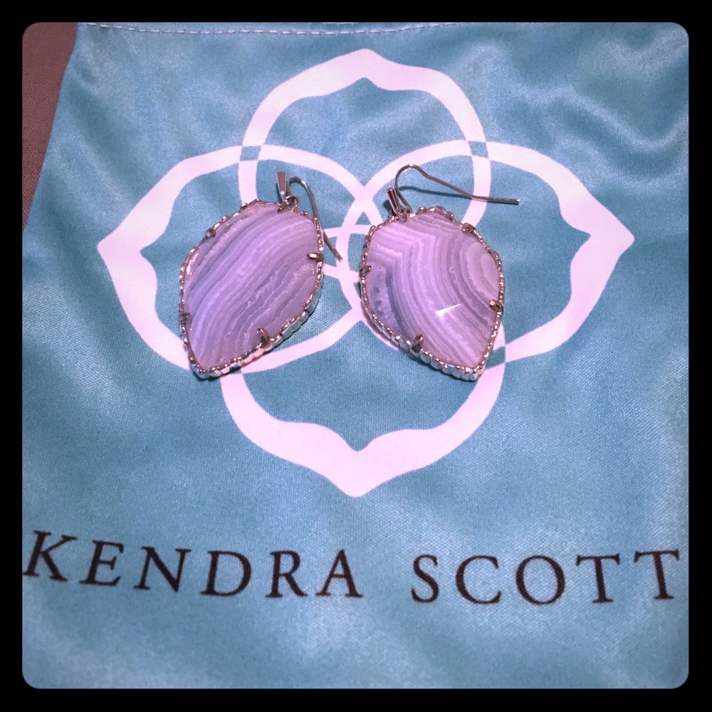 Blue Lace Agate Corley earrings