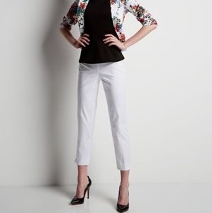 White cropped pants