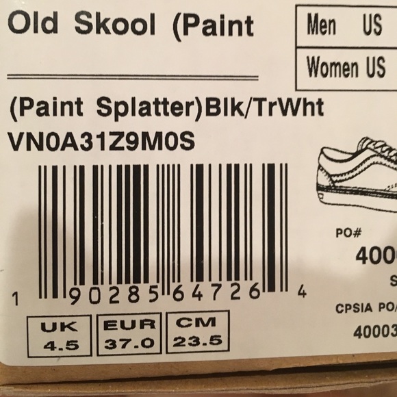 Vans Old Skool Paint Splatter - Picture 4 of 4