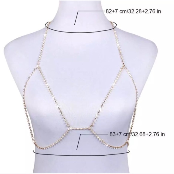 ✨Rhinestone Bra Chain✨ one left!! - Picture 4 of 5