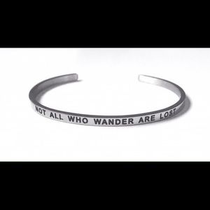 "Not All Who Wander" affirmation band