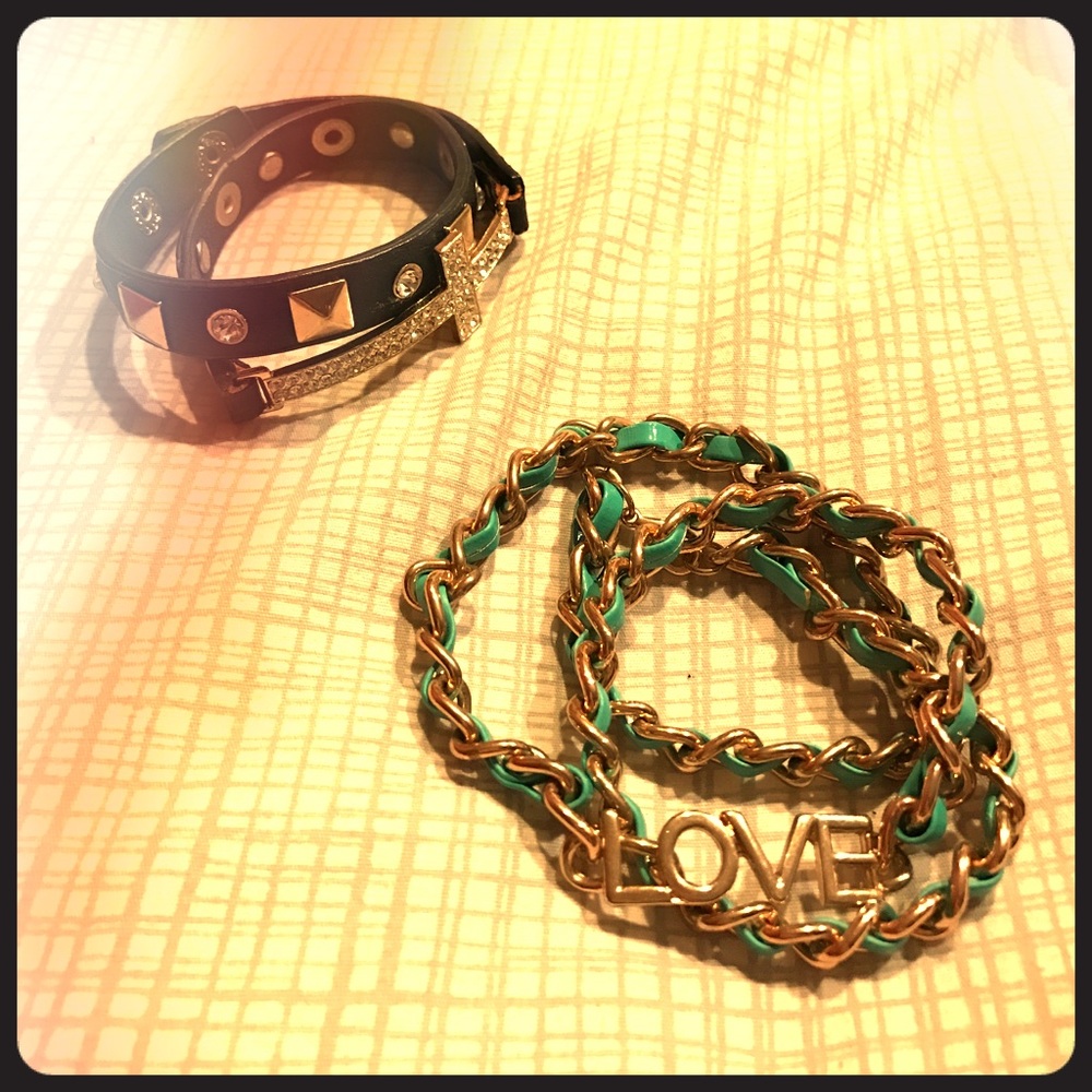 Wrap bracelet pair