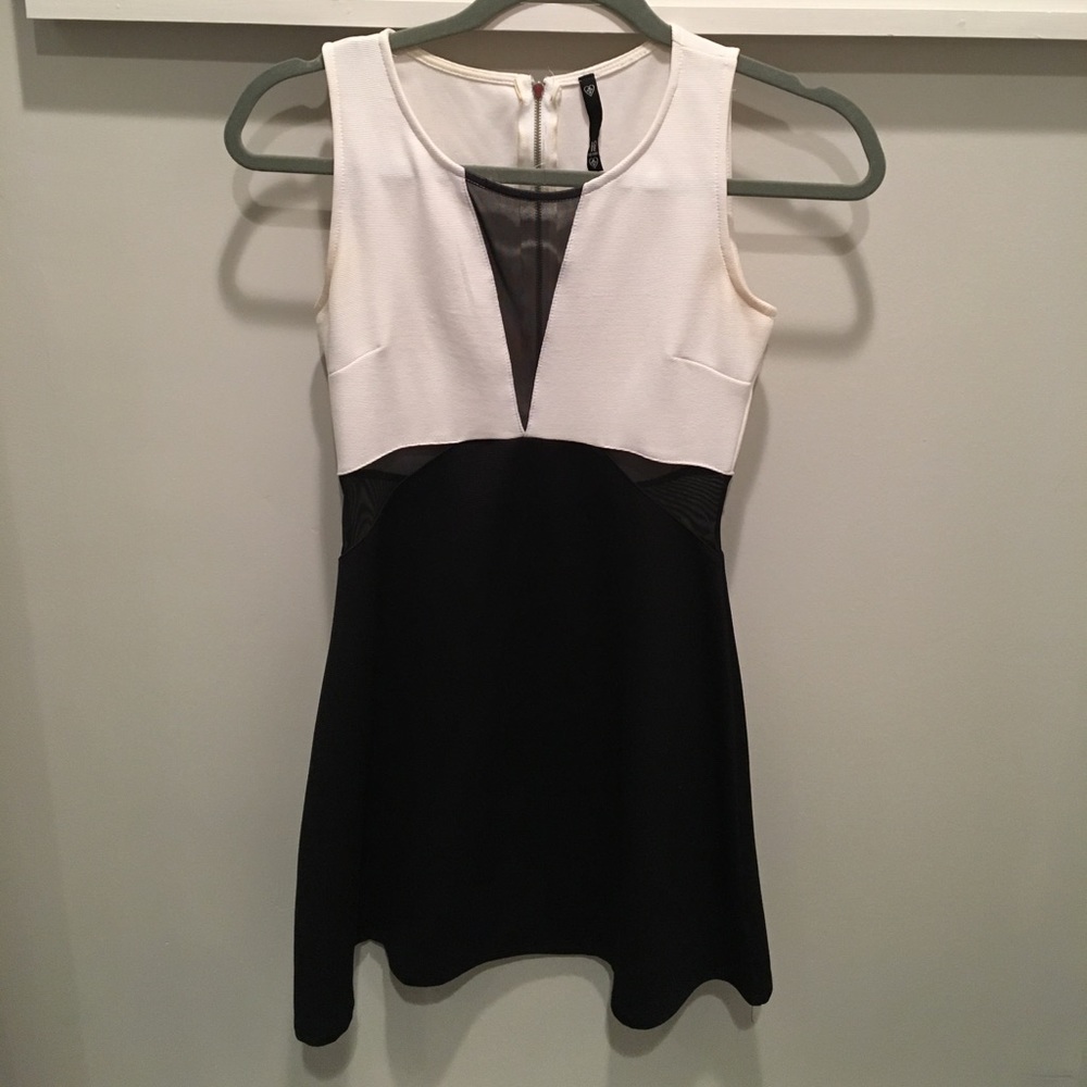 Dress with mesh detailing