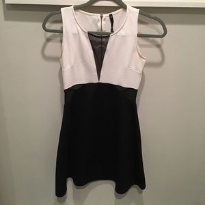 Dress with mesh detailing