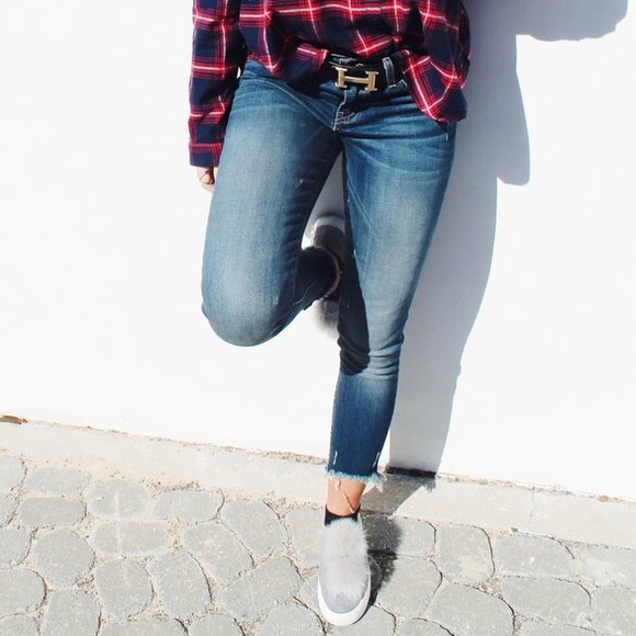 Curve Hem Crop Skinny Jeans - Picture 1 of 1