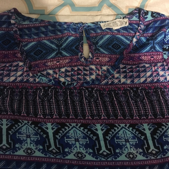 Pink rose long blouse - Picture 2 of 3