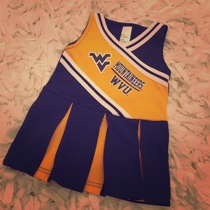 WVU Mountaineers Little Girls' Cheerleader Outfit