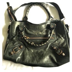 Balenciaga Anniversary Anthracite Rose gold bag