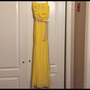 ☀️yellow sundress with belt ☀️