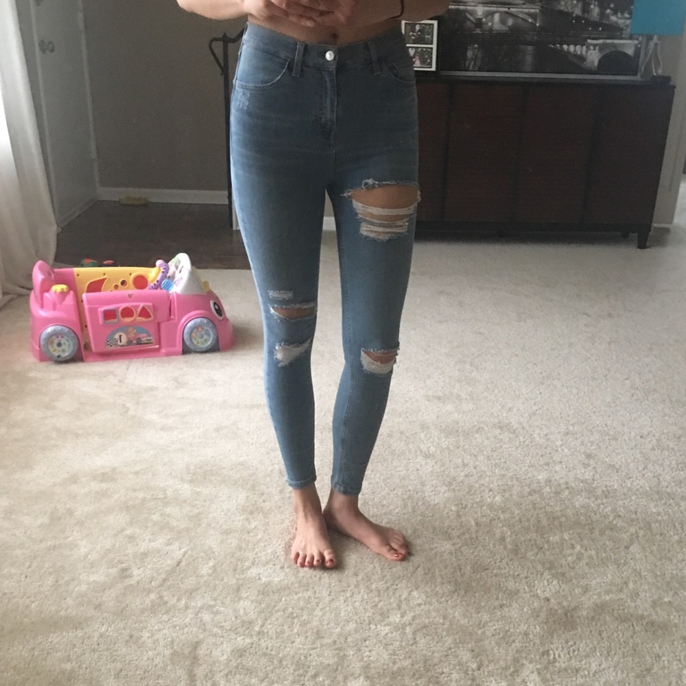 Topshop rip Jamie jeans
