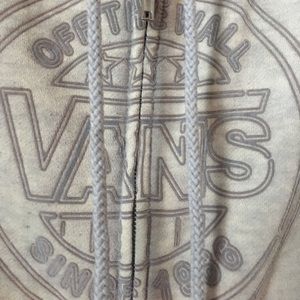 Beige Vans Org Zip Up Jacket
