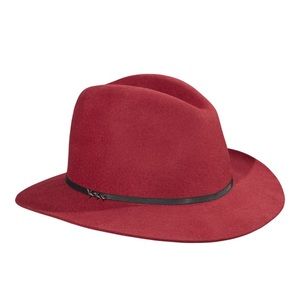 Maison Scotch Red Fedora Hat