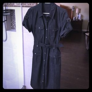 Stretchy nice material dark grey