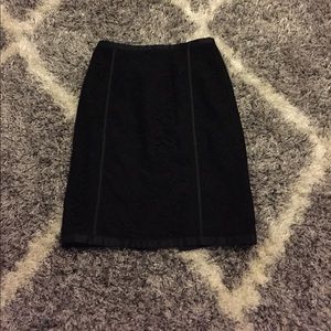 Banana Republic black lace skirt