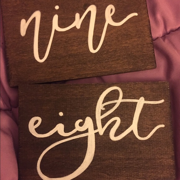 Rustic wedding table numbers - Picture 3 of 5