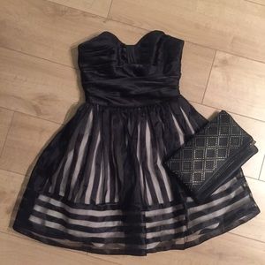 Black and cream betsey Johnson dress