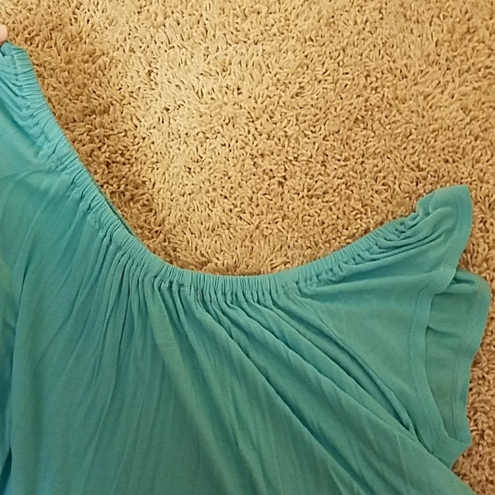 Turquoise flow top - Picture 3 of 4