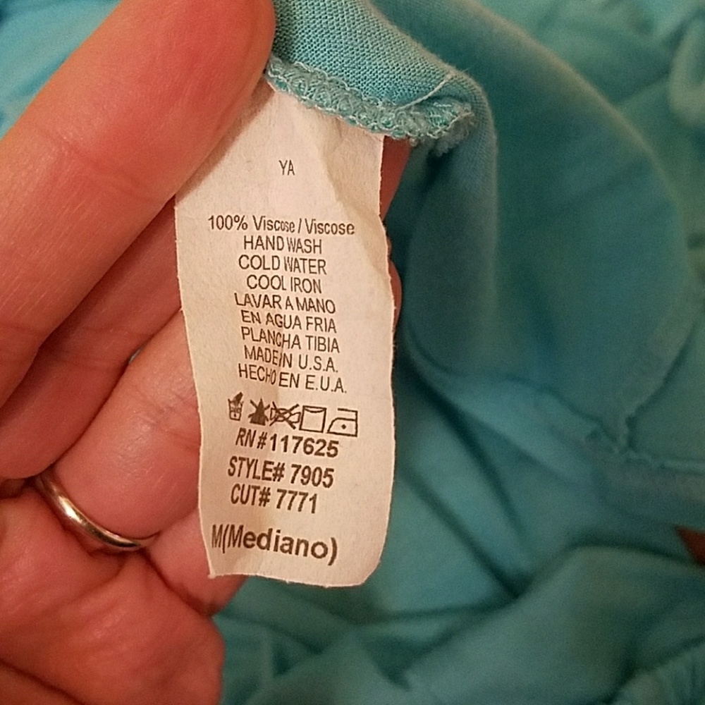Turquoise flow top - Picture 4 of 4