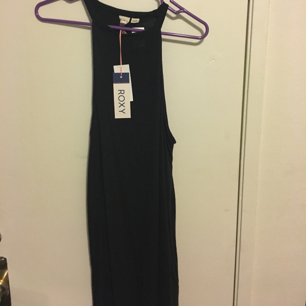 Black midi dress