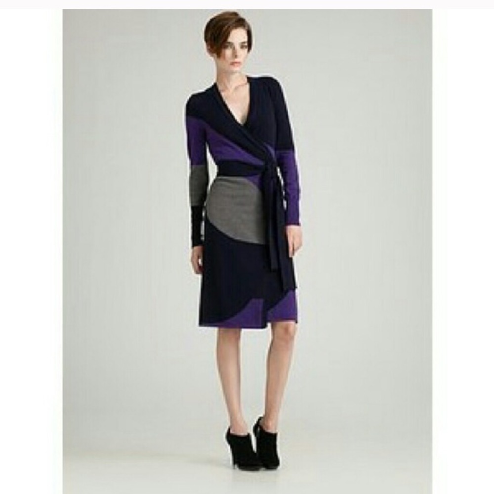 DVF wrap Sweater Dress