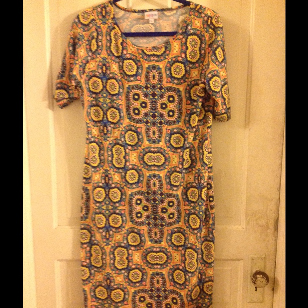 LuLaRoe Julia Dress in XL