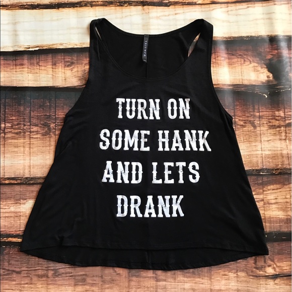 << Turn on Some Hank and Let's Drank Tank Top >> - Picture 3 of 4