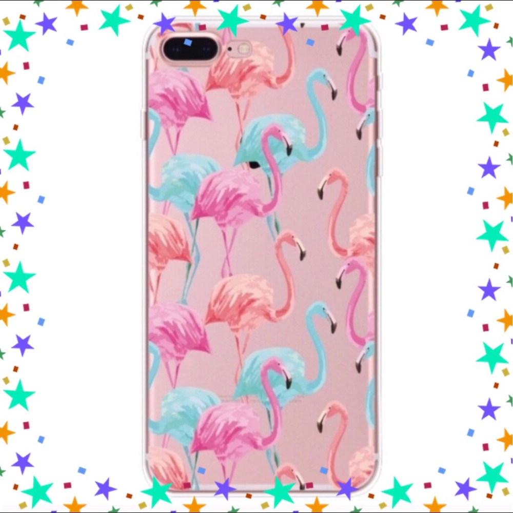 🎈🌟BNWT Colorful Flamingo iPhone 7 Case
