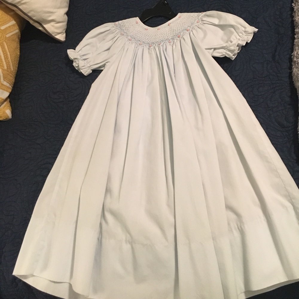 Light blue smocked dress