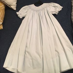 Light blue smocked dress