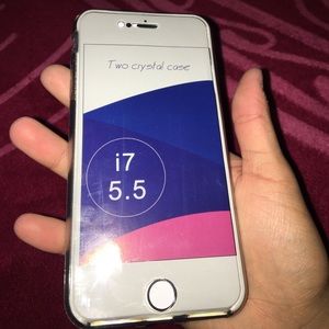 iPhone 7 Plus Case, Clear Grey 100% NEW