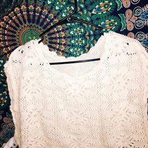 Over Swimmwear Knit Crouchet Top