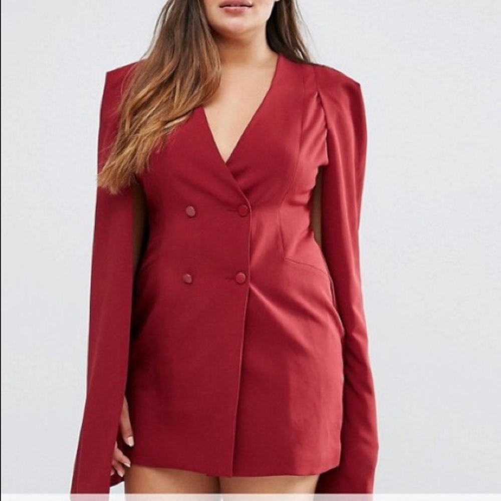 Asos Lavish Curve Cape Dress