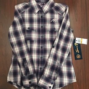 NWT- [SEVEN7] - Button up plaid shirt 👚