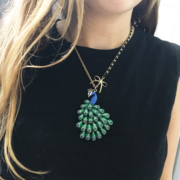 Betsey Johnson Jewelry - Betsey Johnson Peacock Necklace
