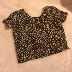 American Apparel Leopard Top