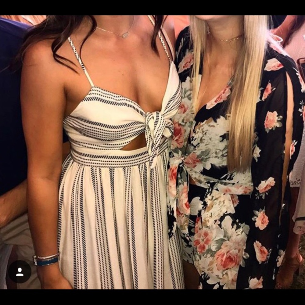 Nasty gal black floral romper