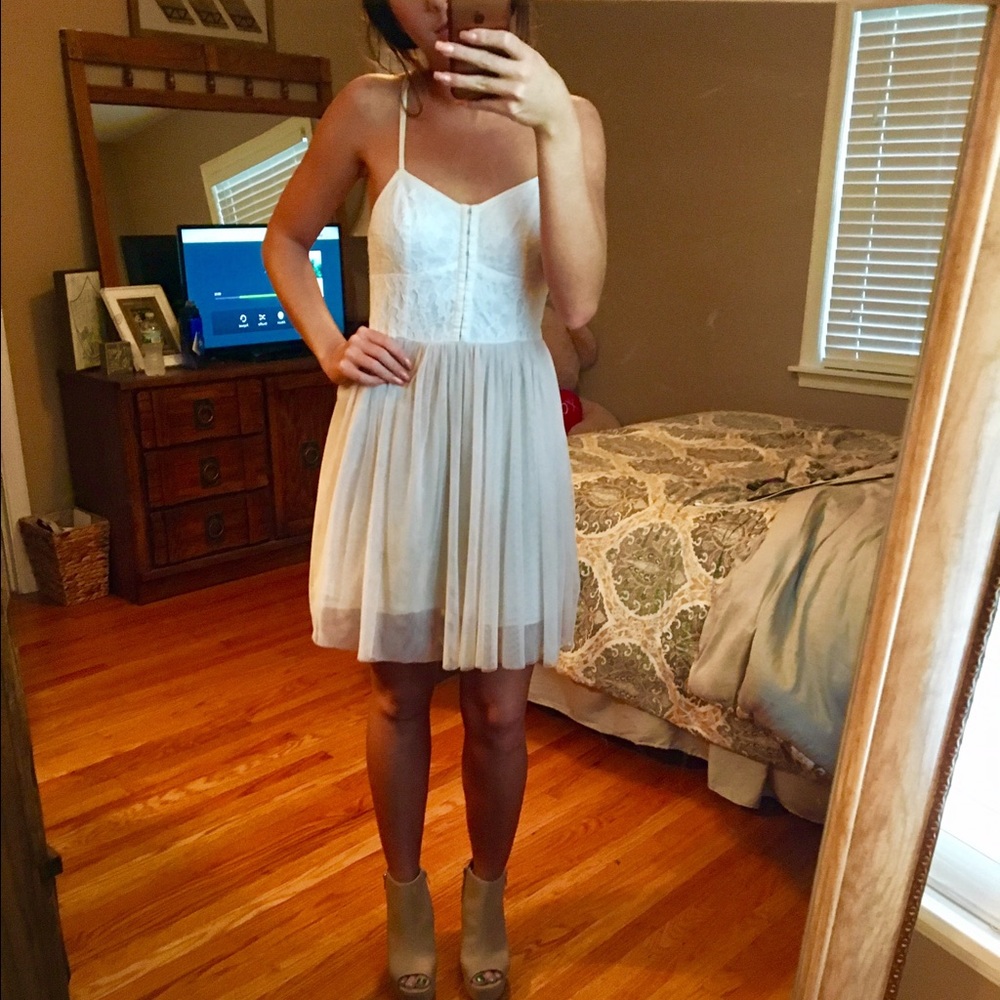 Lace and mesh dress