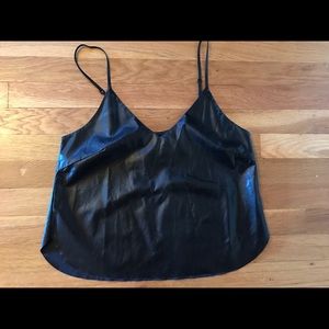 ASTR faux leather tank