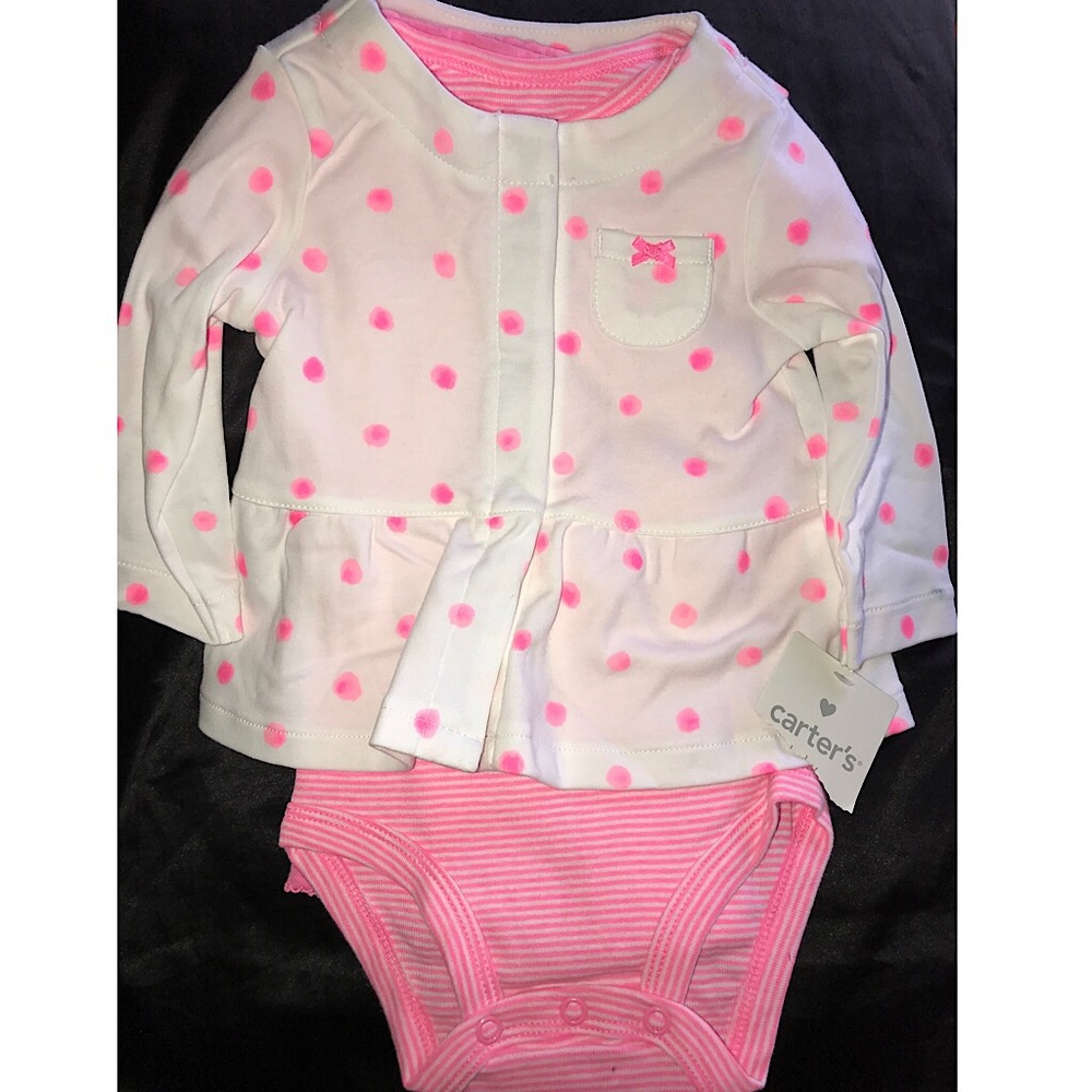 Cute 3 Piece Carter's Cardigan Outfit