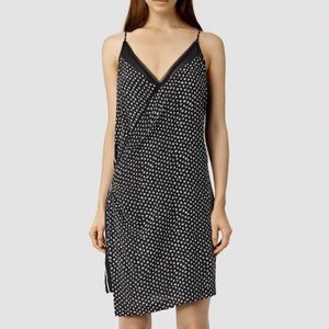 AllSaints Alize K Crush Dress black & white. US 2 AllSaints Alize K Crush Dress black & white. US 2