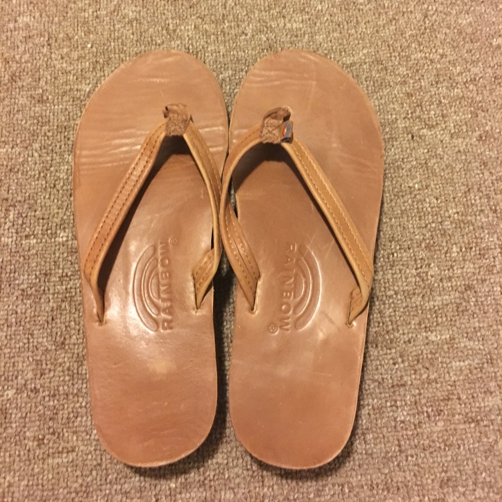 Brown leather rainbows