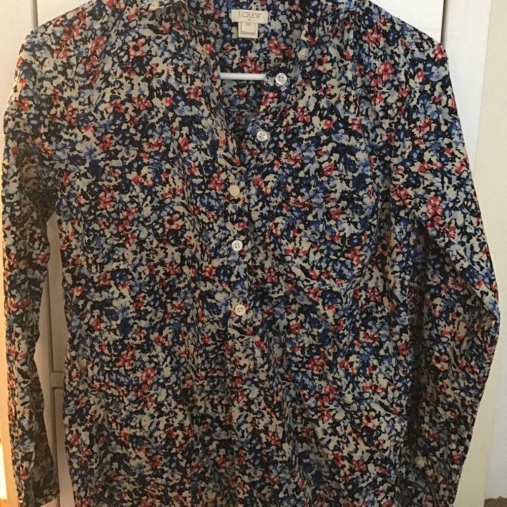 J Crew Perfect shirt - Floral XXS