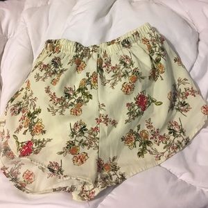 Floral printed shorts
