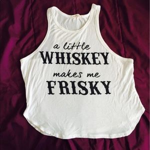 Graphic tank top crop