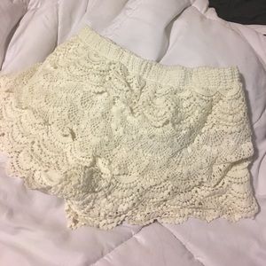 Crochet shorts