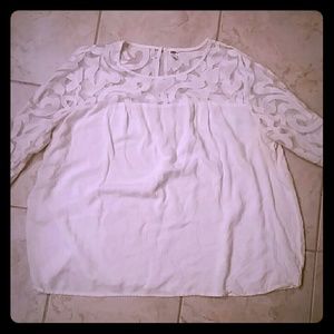 Old Navy lace detail top