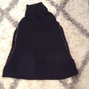 Black poncho sweater