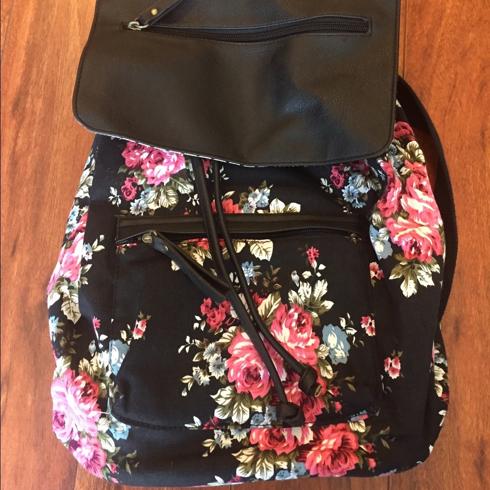 Floral backpack