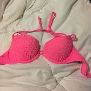 Abercrombie bikini top with lace detail